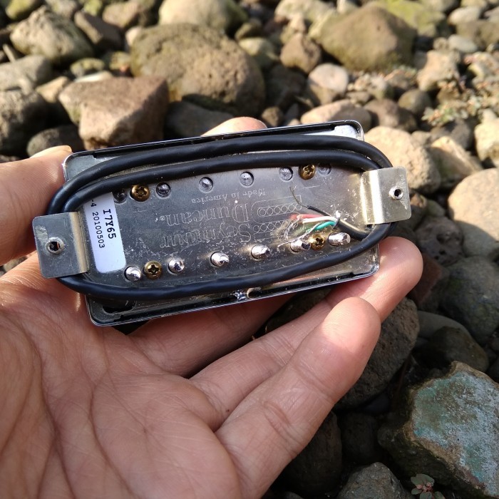 Pickup Gitar Seymour Duncan SH-4 JB Humbucker Bridge Chrome Cover