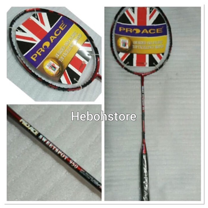 Raket badminton Pro ace sa 950 Komplit Original