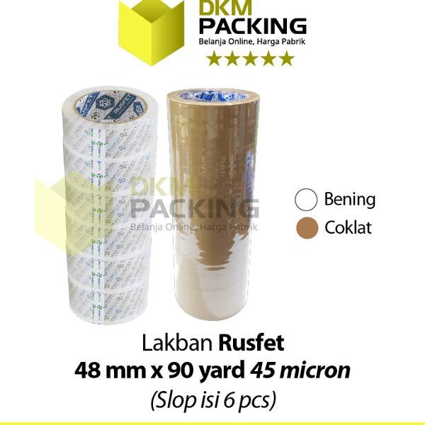 

Lakban 48Mm X 90Yard Rusfet Plakban Isolasi Ter /Selop