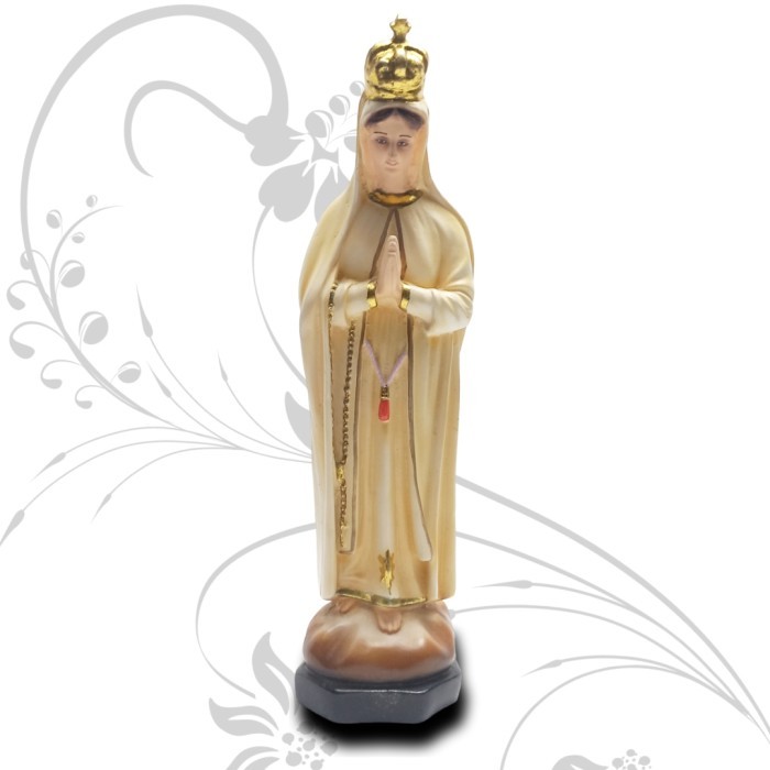Azzatun - Patung Bunda Maria 30 Cm, Warna Gold Mahkota/Patung Bunda Maria Fatima