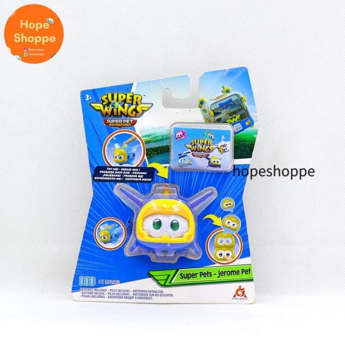 Super Wings Super Pets Jerome Pet Original Alpha Group Action Figure Face Changer