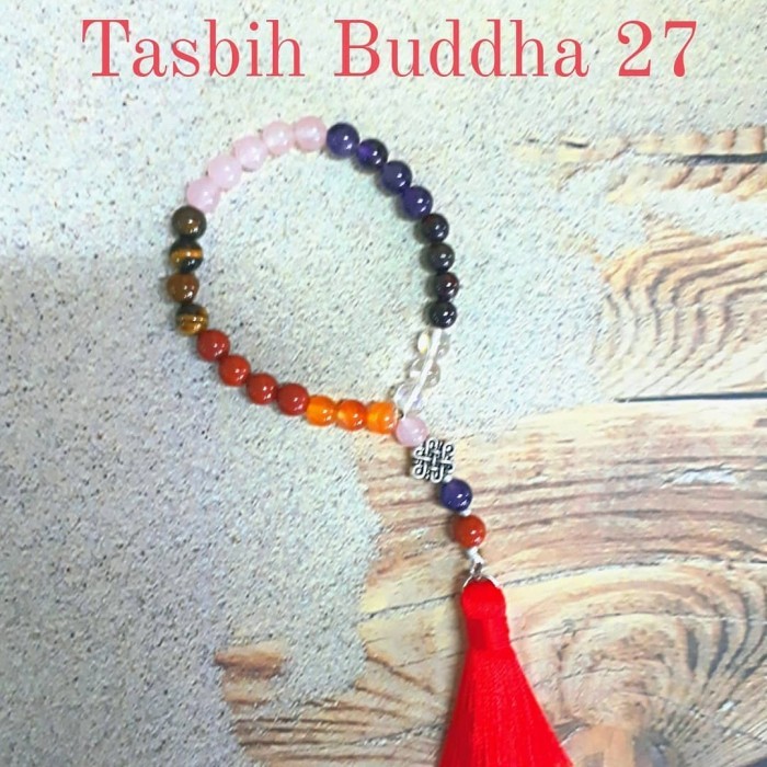Azzatun - Tasbih Buddha 27 - 7 Cakra 6Mm