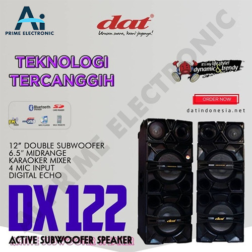 DAT DX 122 Speaker Active Bluetooth Double Subwoofer 12 inch