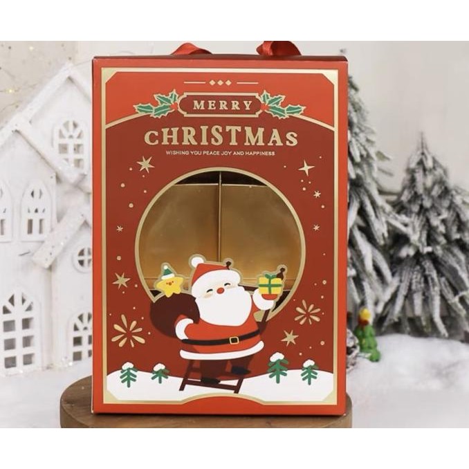 

Produk Terbaik] Kotak Natal Cookies Dus Hampers Christmas Sekat 6 23X15X5