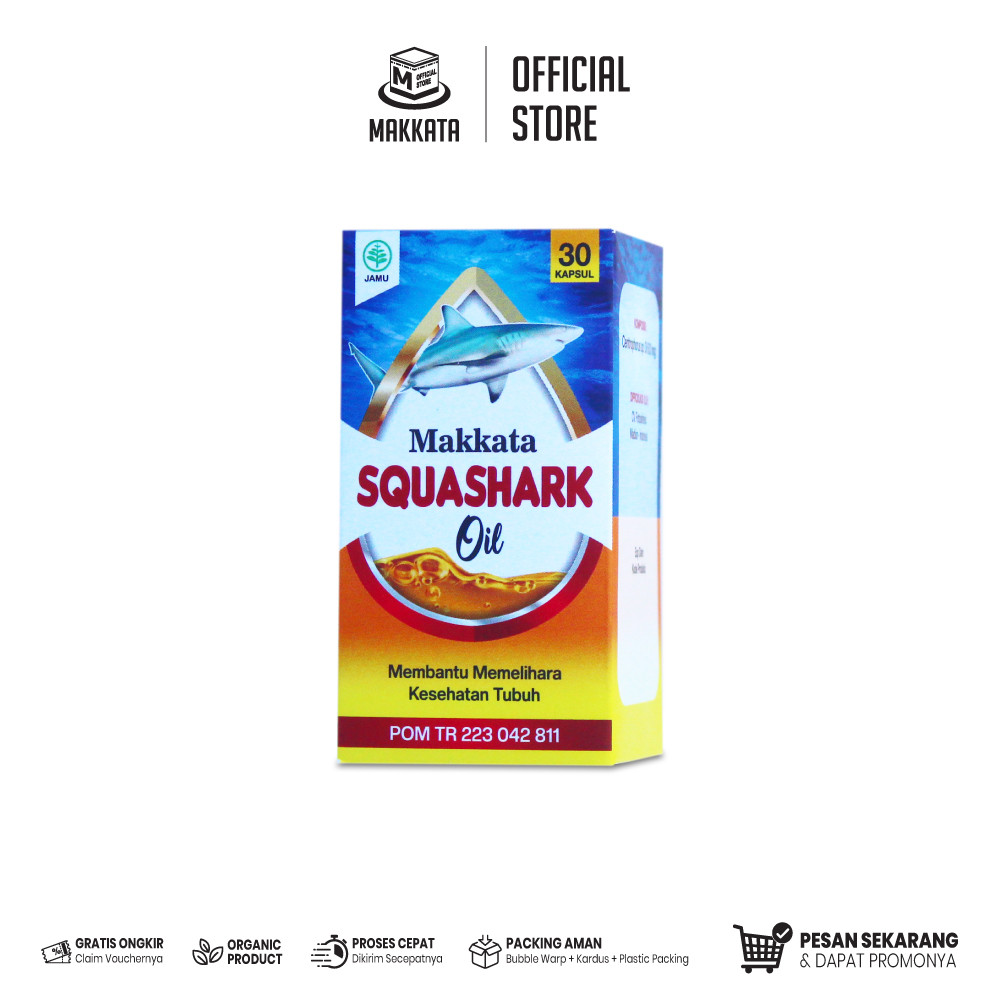 MAKKATA Minyak Ikan Hiu Squashark Oil Untuk Meningkatkan Imun Booster Tubuh & Murunkan Kolesterol