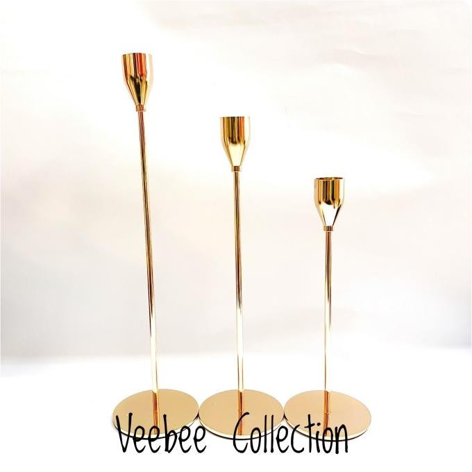 ((((()paling dicari] Tempat Lilin tinggi Kuningan 3pc SQ-6/ Standing tempat Lilin/ Wadah Lilin/tatak