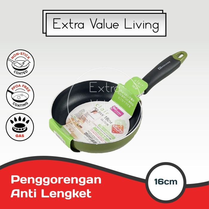 

YOSHIKAWA Teflon Penggorengan Telur 16 CM Rounded Egg Pan EVL-CL-12-08