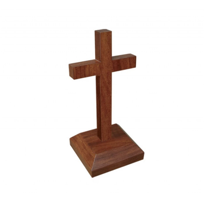 +%+%+%] Salib Duduk Kristen Kayu 20cm - Salib Duduk Kayu Kristen - Salib Kayu
