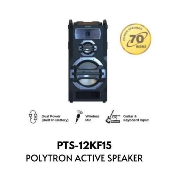 <<<<<] SPEAKER PORTABLE POLYTRON PTS12KF15 POLYTRON SPEAKER AKTIF PTS 12KF15
