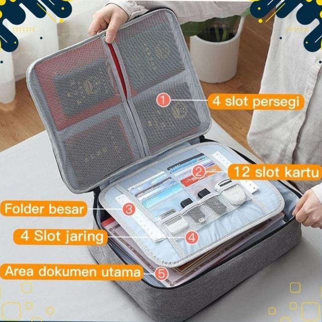 

Y SZ TAS DOKUMEN ANTI AIR PENYIMPANAN FILE DOCUMENT ORGANIZER HITAM 3