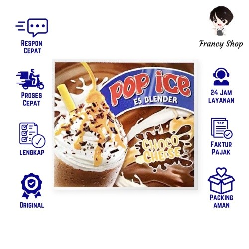 

Pop Ice Rasa Choco Cheese Minuman Es Blender Eceran 1 Sachet 25 gr