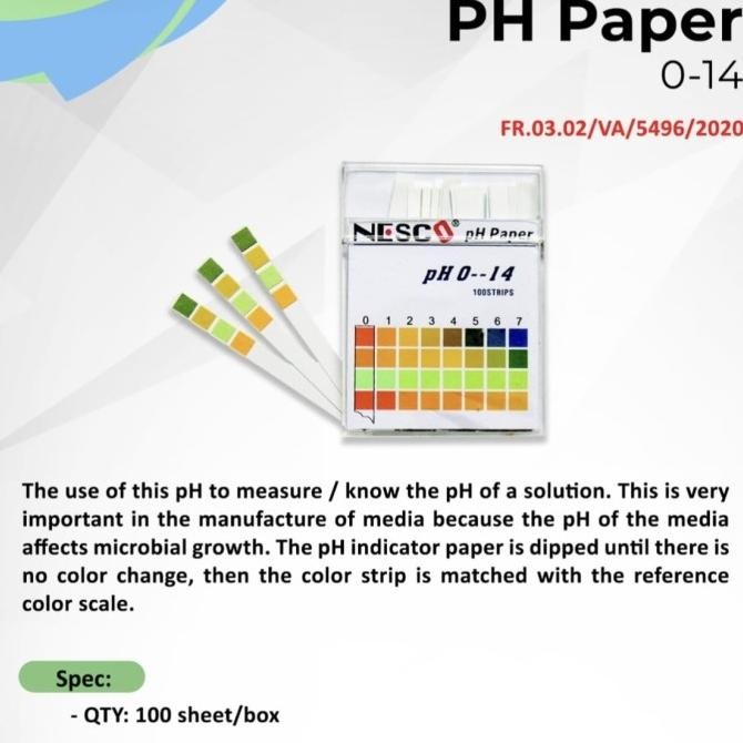 universal indicator pH paper / kertas pH