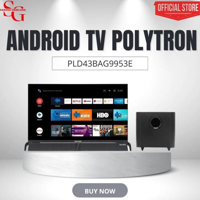 Ready stock] POLYTRON LED SMART TV 43 INCH PLD43BAG9953 SMART TV PLD 43BAG9953