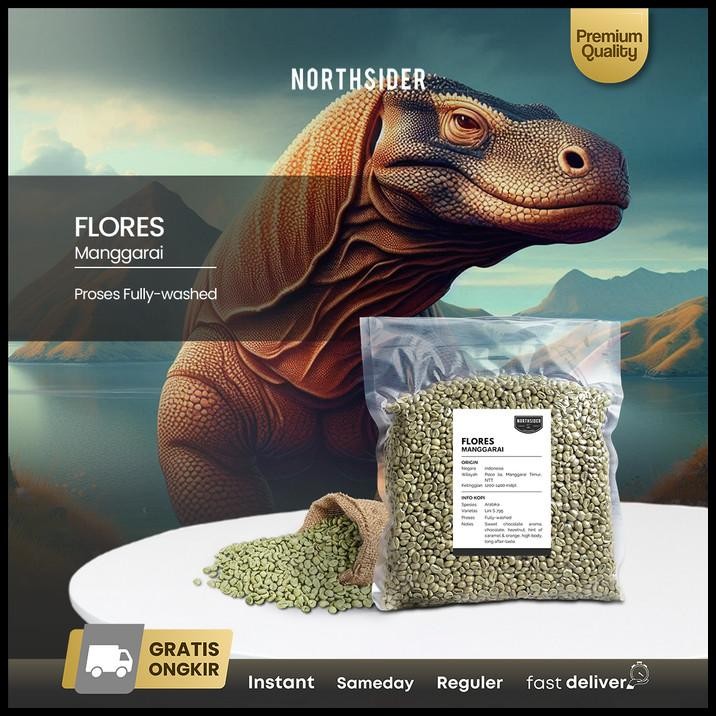 

Green Bean Arabika Flores Manggarai Fully-Washed - Biji Kopi Mentah