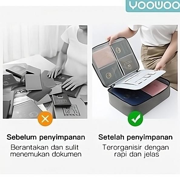 

~READY- YOOWOO TAS DOKUMEN / KOTAK PENYIMPANAN / ARSIP KOPER / TEMPAT