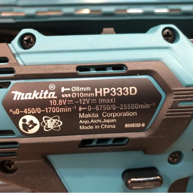 Mesin Bor Baterai Makita Hp333Dwye Original Dan Terpercaya