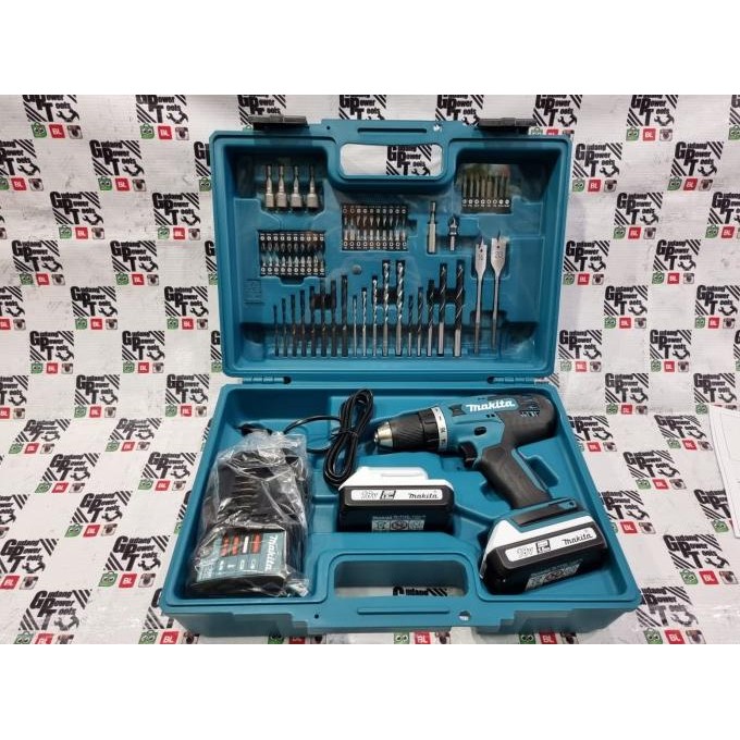 Paket Mata Bor 74Pc Mesin Bor Baterai Cordless Drill Makita 18V Df488D Original Dan Terpercaya
