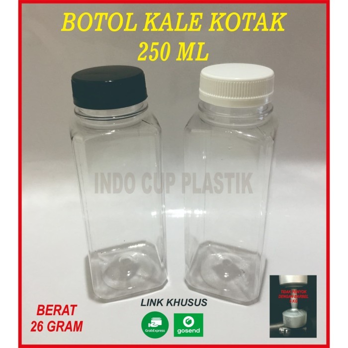 Botol Kale Kotak 250 Ml Tebal (26Gr)