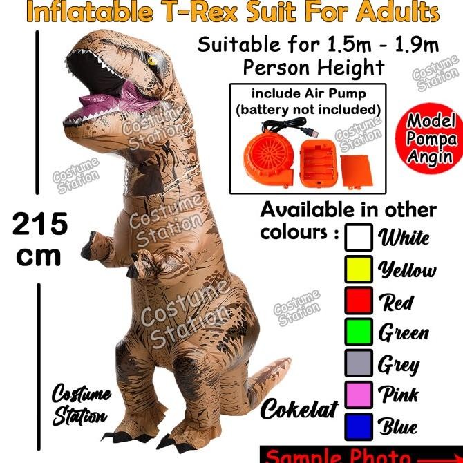KOSTUM PRIA Kostum Dinosaurus T-rex Dewasa / Costume Trex angin