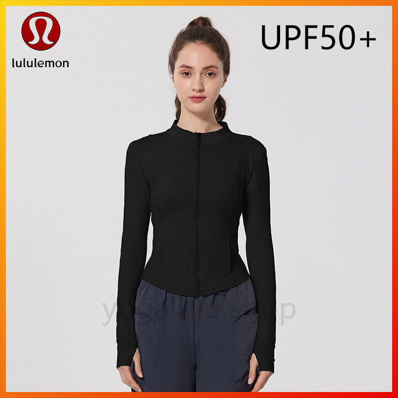Limited Time Discount New Arrival 2025 Lululem0n Yoga jacket Exercise Sunscreen Coat with Side Pocke