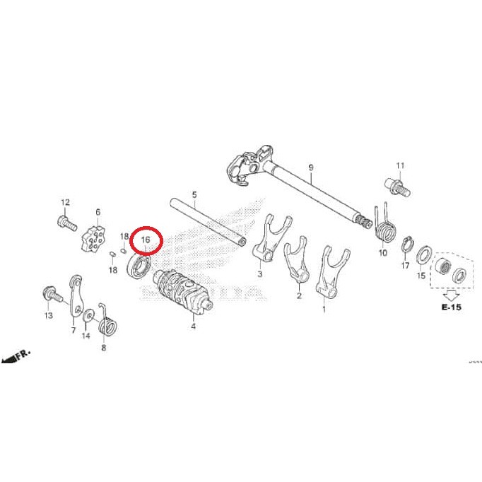 BEARING LAHAR KLAHAR LAHER RASIO RATIO GEARSHIFT GEAR SHIFT DRUM HONDA CBR CBR250R CBU CBR 250R CBR2