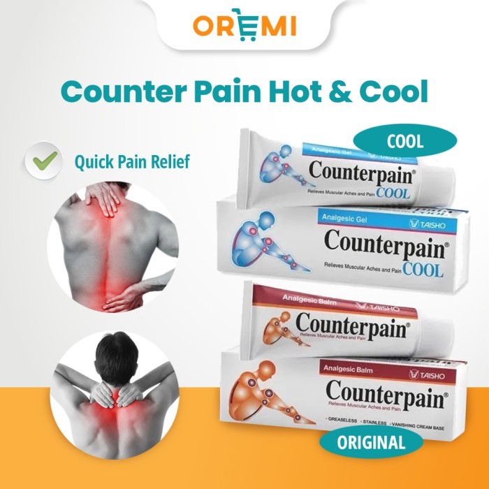 Cuci Gudang Counterpain Cream 120Gr Hot Cool - Krim Pereda Nyeri Otot Sendi