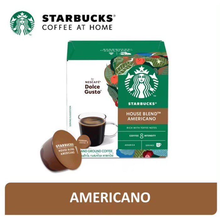 

Terlaris Nescafe Dolce Gusto Starbucks Americano House Blend - Coffee Capsules