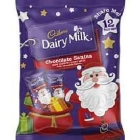 

Cadbury Dairy Milk Chocolate Santa Christmas Limited Edition Australia PS