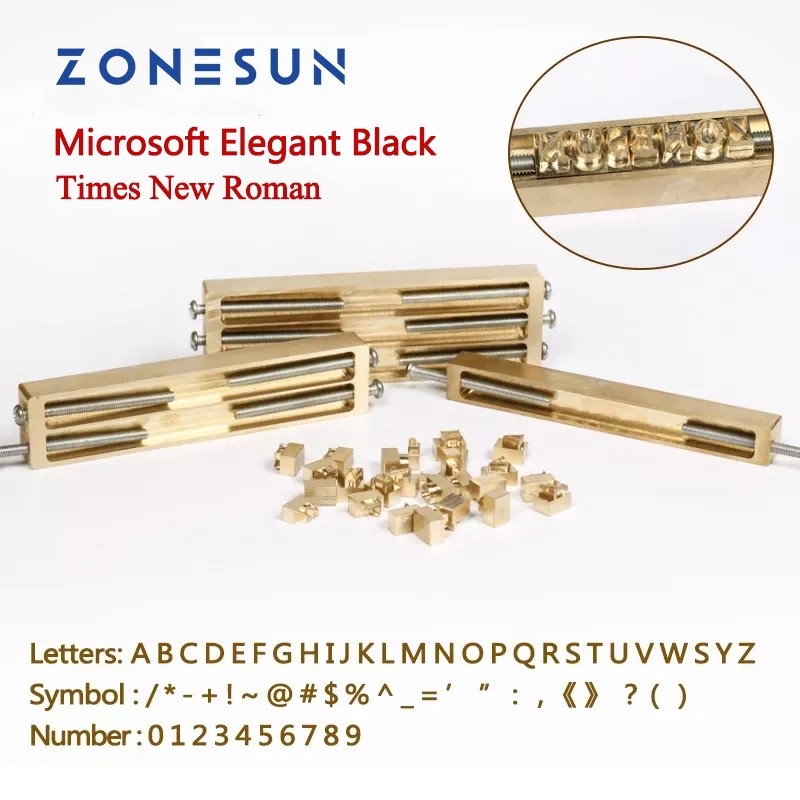 

ZONESUN Set Cetakan Huruf Dapat Diganti Tipe Sekrup Cetakan Stempel Foil Panas Stempel Merek Bronzing Cetakan Timbul CNC Kit Simbol Alfabet Nomor Ukiran untuk Kertas Undangan Kulit |34B11373|