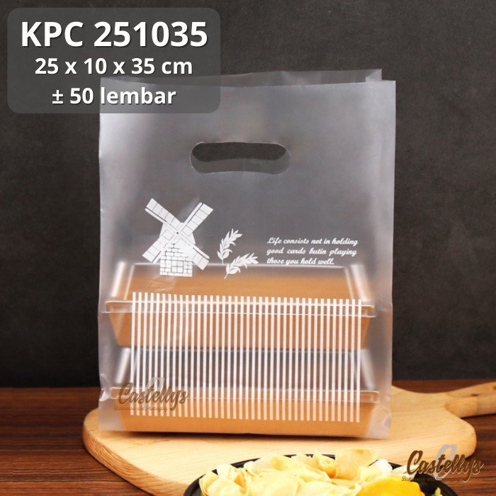 

NEW Kantong Tas Plastik Serbaguna KPC Kincir Plastic Goodie Bag ~ S M L