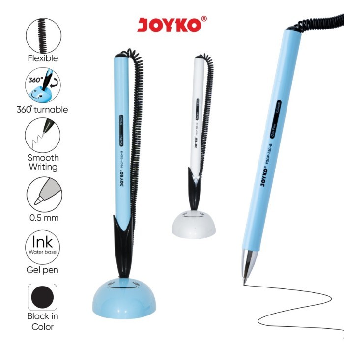 

Pen Stand Gel / Pulpen / Pena Meja Joyko PSGP-350-B / 350-W / 0.5 mm