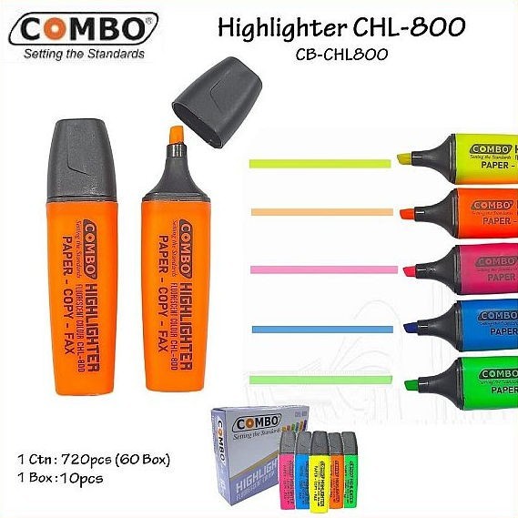 

Highlighter / Penanda Berwarna Combo CHL-800