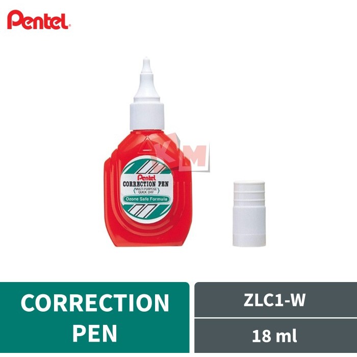 

NEW Correction Pen / Tip Ex Cair Pentel ZLC1-W 18 ml Medium Point