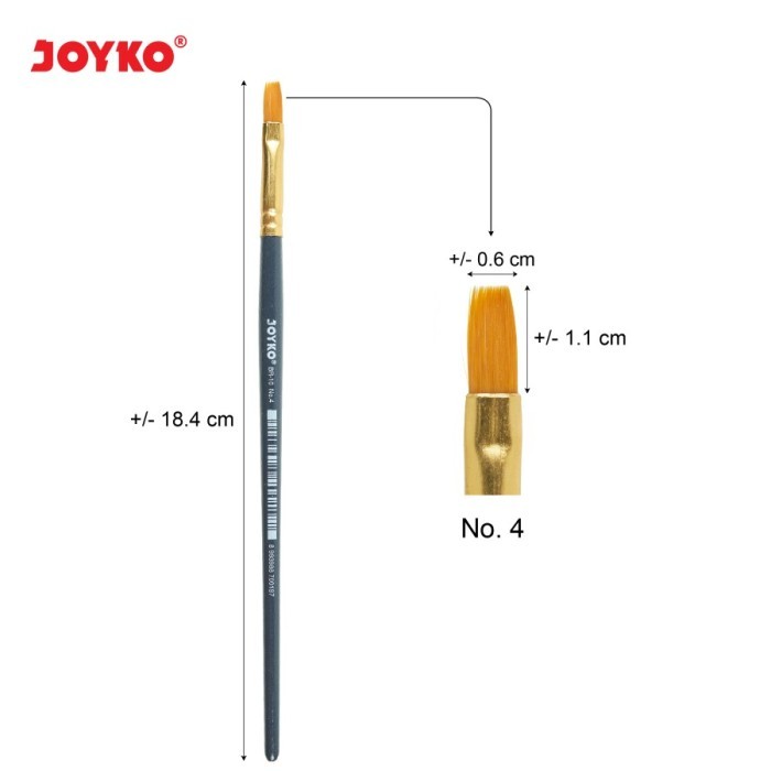 

Brush / Kuas Cat Air / Cat Minyak / Lukis / Acrylic Joyko BR-10 No.4