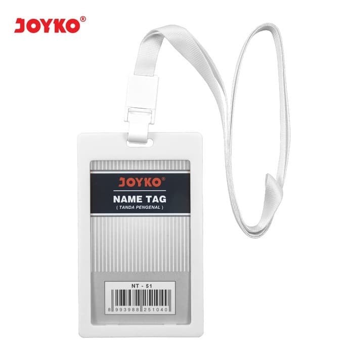 

TERMURAH - Name Tag ID Card Holder Tempat ID Portrait Joyko NT-51 Putih