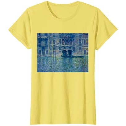 Kaos Retro Palazzo da Mula in Venice Claude Monet |pLbHEofV|