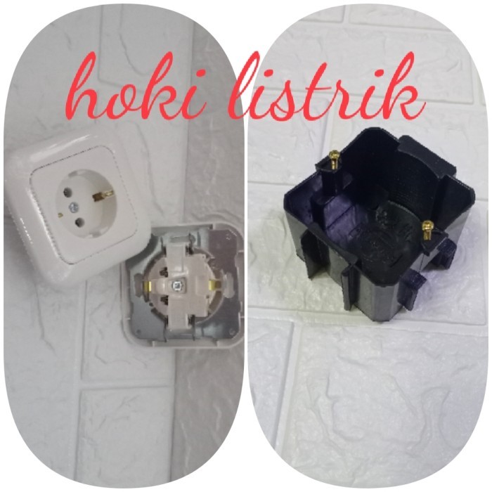 NEW stop kontak panasonic + inbowdus kotak / stopkontak panasonik tanam