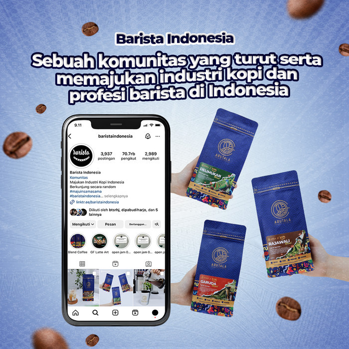 

Arutala X Barista Indonesia Garuda Blend 1Kg