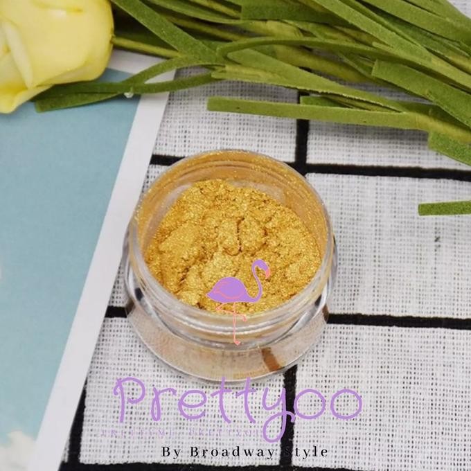 LUSTRE DUST EDIBLE 100 GRAM PREMIUM FOOD GRADE GOLD EMAS LUSTER DUST GLITTER SPRINKLE DAPAT DIMAKAN 