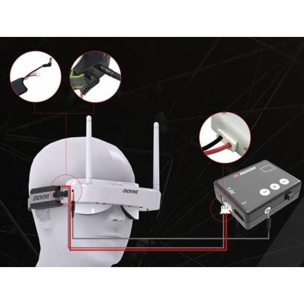 Eachine Ev100 Micro Av Recorder 1280*480 Mini Dvr 32Gb Fpv Goggles