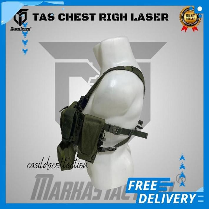 CHEST RIG TAKTIS KRAKEN I TAS DADA MINI CHESTRIG MODULAR HIJAU TAS DADA TACTICAL ROMPY BODY VEST TER