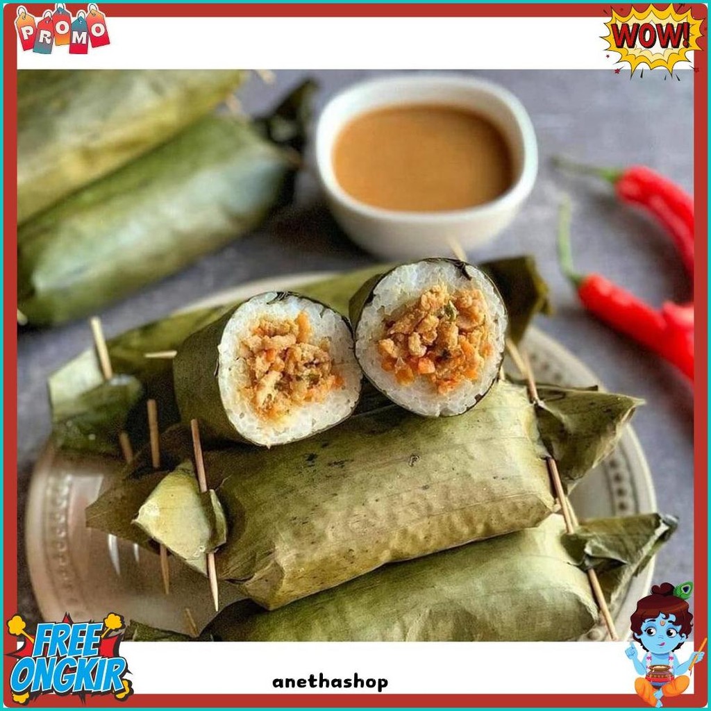 

Lontong Daun Pisang / Kue Subuh / Kue Basah / Jajanan Pasar Senen (Lagi Rame)