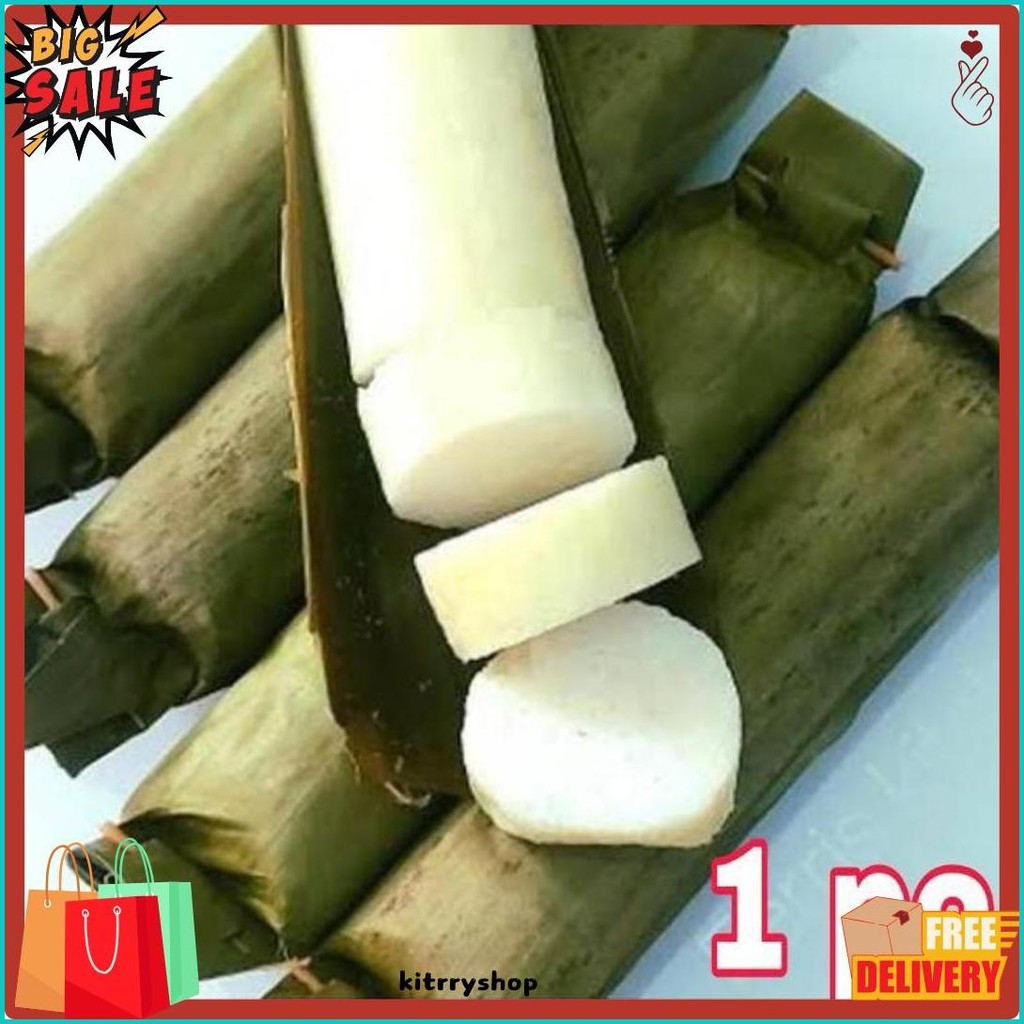 

Lontong Daun Pisang Lontong 1 Pcs (Murmer)