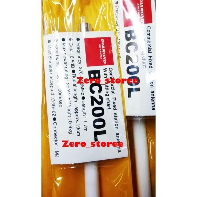 Sale Terbatas Diamond Bc-200L Antena Base Uhf 370-440Mhz Gedung Bc 200L 200 L Bc200L Aman