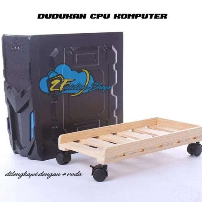 dudukan cpu komputer / alas cpu sliding / rak cpu