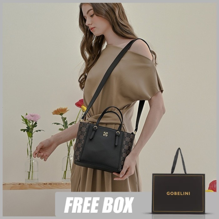 Gobelini Gg Rozely Mini Tote Brown/Black