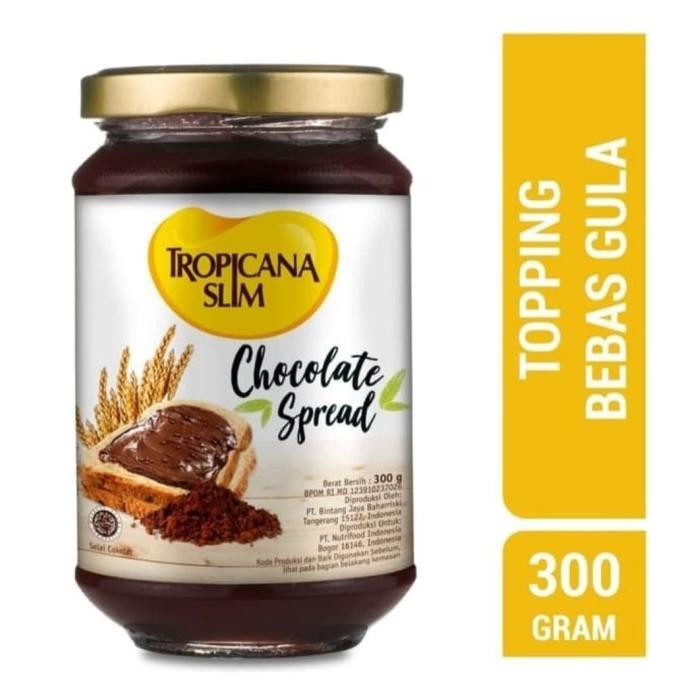 

Tropicana Slim Chocolate Spread/Selai Coklat Ketofriendly Pot 300 Gr