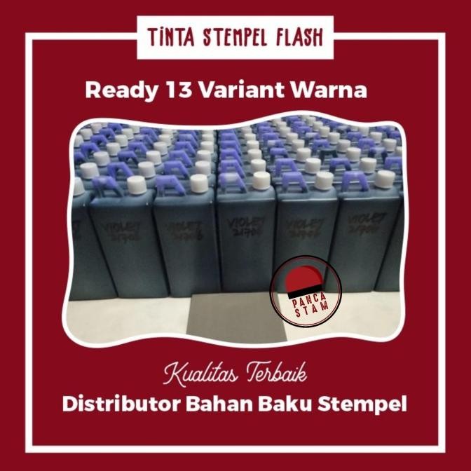 

1,2 Kg (Refill) Tinta Stempel Flash/Warna - 13 Warna Original Dan Terpercaya