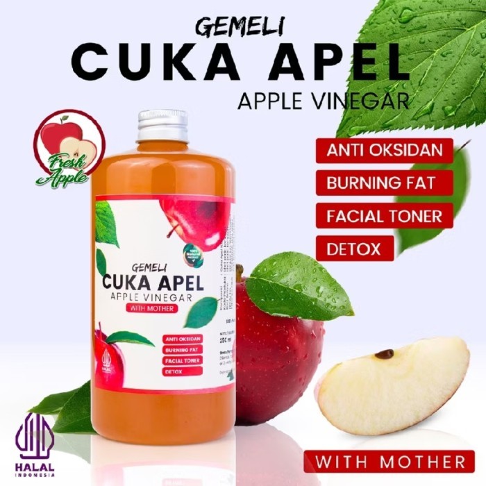 

Cuka Apel With Mother 500Ml Asli