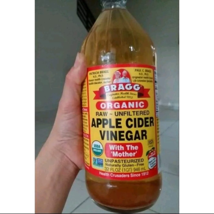 

Cuka Apel Bragg 946 Ml / Bragg Apple Cider Vinegar / Cuka Apel Organik